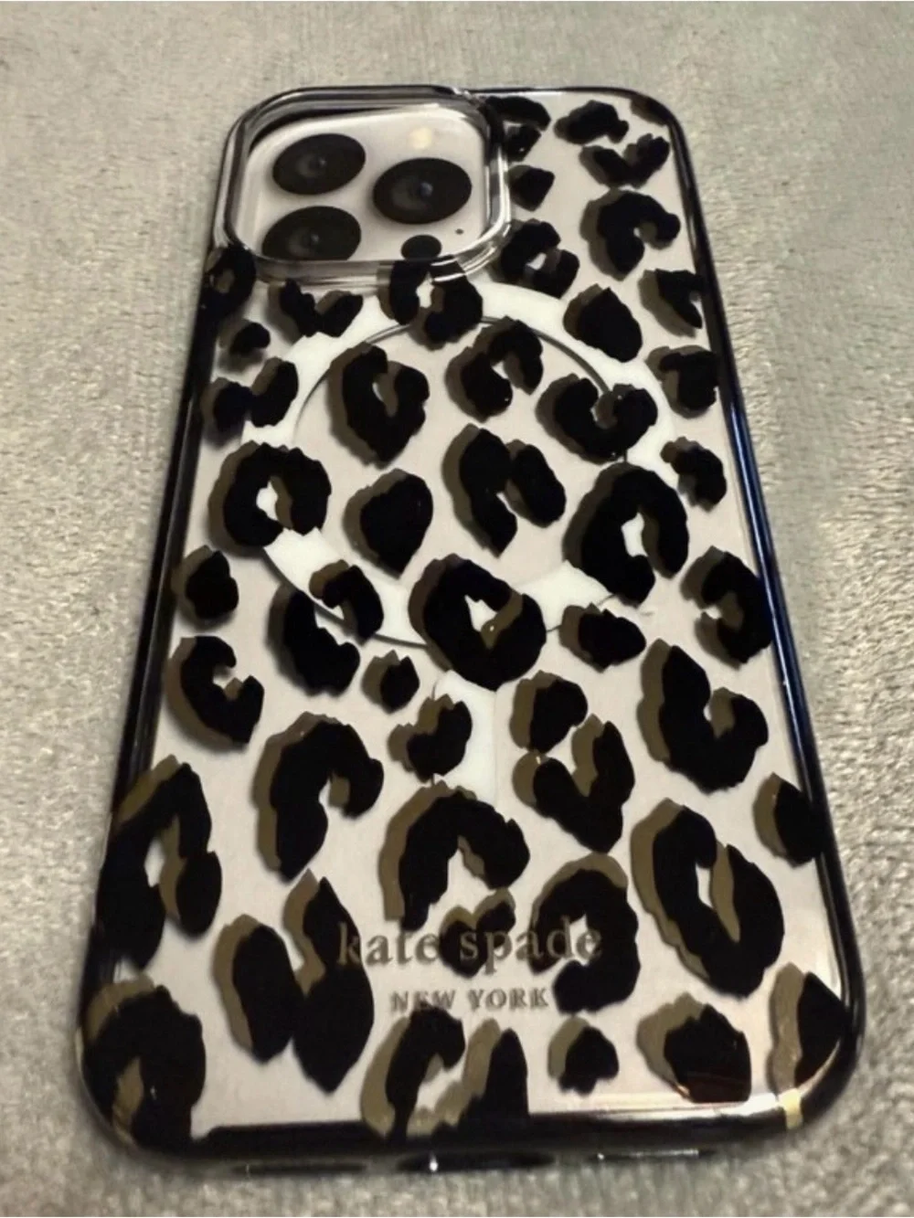 Kate Spade New York ~ New ~ Protective Phone Case ~ iPhone 13 Pro~Leopard Print
